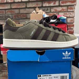Adidas Campus 00s Olive Dark Brown Casual Sneakers ID1418 Men’s Sizes
